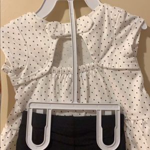 Carter's Matching Sets - Baby girls 3 month outfit black & white w/sequins Carter's Matching Sets - Baby girls 3 month outfit black & white w/sequins